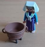 playmobil middeleeuwen vrouw met wasteil, Ophalen of Verzenden, Gebruikt, Los playmobil