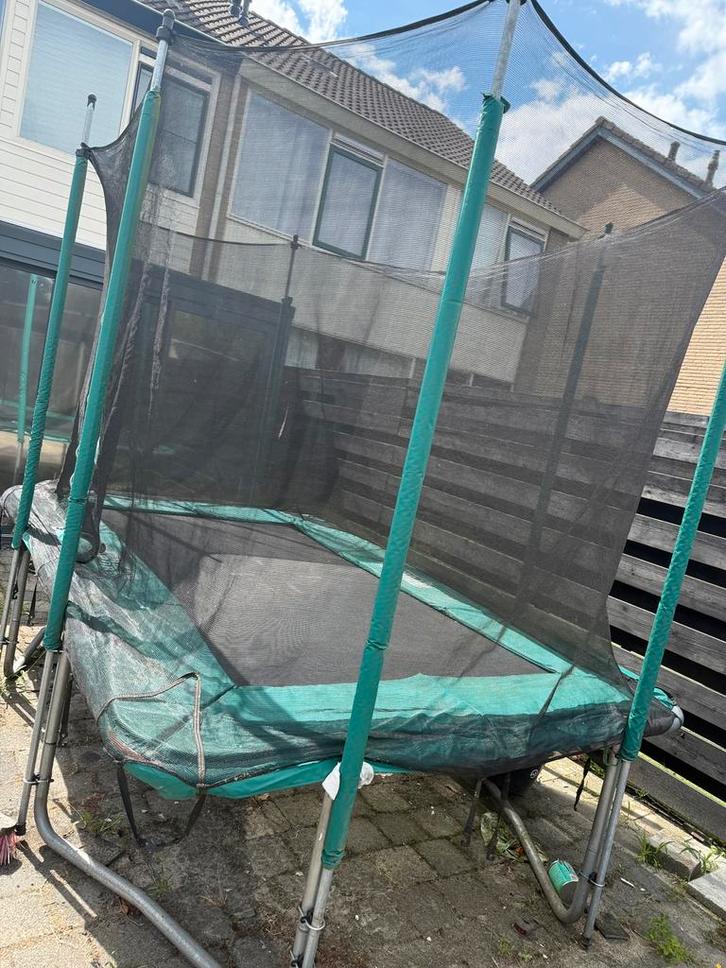 Trampoline rechthoekig, Kinderen en Baby's, Speelgoed | Buiten | Trampolines, Zo goed als nieuw, Ophalen