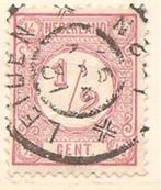 Nederland nvph nr 30 met grootrond stempel Leiden, Verzenden, T/m 1940, Gestempeld
