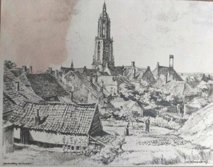 Rhenen .. Molenberg ... 1941 ..H.E. Roodenburg ..., Antiek en Kunst, Kunst | Etsen en Gravures, Ophalen of Verzenden