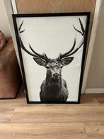 Bjorksta ikea lijst met doek hert, Ophalen of Verzenden, Zo goed als nieuw, Schilderij, 75 cm of meer