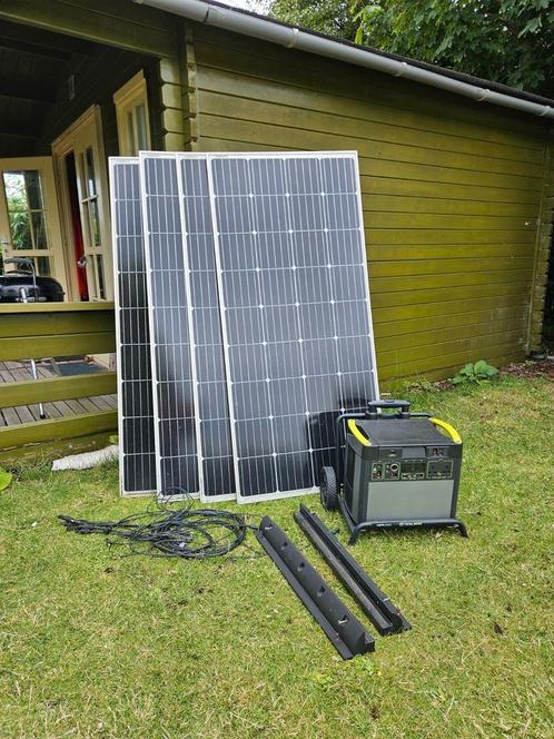 Complete off-grid. Yeti 3000 powerstation + zonnepanelen +, Doe-het-zelf en Verbouw, Zonnepanelen en Toebehoren, Gebruikt, Compleet systeem