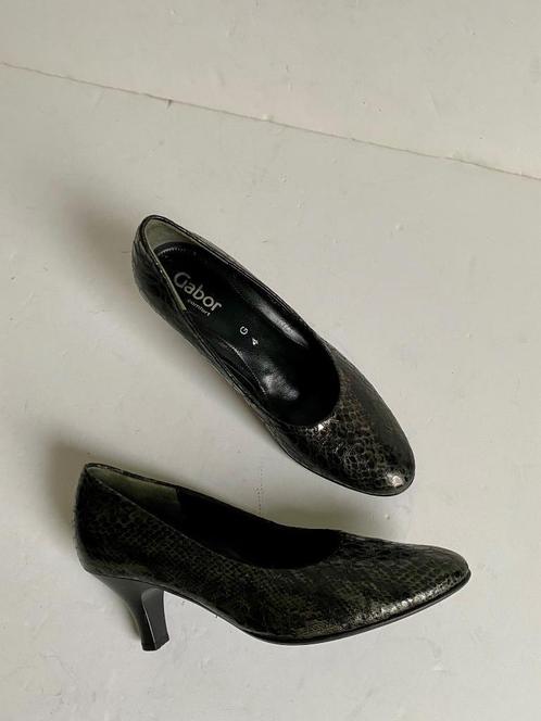 H942 Gabor Comfort maat 37/G pumps schoenen hak zwart/grijs, Kleding | Dames, Schoenen, Zo goed als nieuw, Zwart, Ophalen of Verzenden