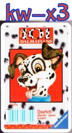 Kwartet spel: kw-x3 101 Dalmatiers ( Ravensburger ), Verzamelen, Ophalen of Verzenden, Zo goed als nieuw, Kwartet(ten)