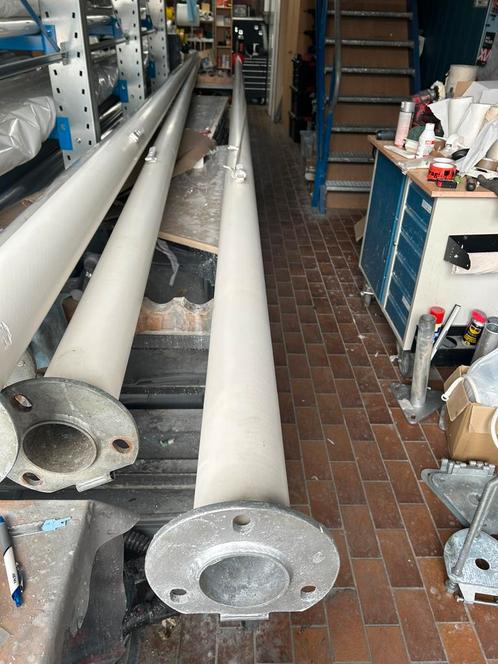 Nette gebruikte 7-meter polyester vlaggenmast met kantelvoet, Diversen, Vlaggen en Wimpels, Gebruikt, Ophalen