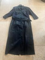 Prachtige donkerblauwe robe manteau, echt leer, Mart Visser, Kleding | Dames, Maat 42/44 (L), Ophalen of Verzenden, Zo goed als nieuw