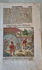 Cosmographiae Universal 1528-1579 8 bladen met  houtsneden, Verzenden