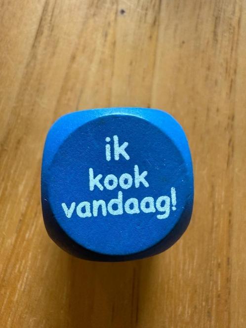 Dobbelsteen ik kook vandaag - jij kookt vandaag, Kinderen en Baby's, Speelgoed | Overig, Zo goed als nieuw, Jongen of Meisje, Ophalen