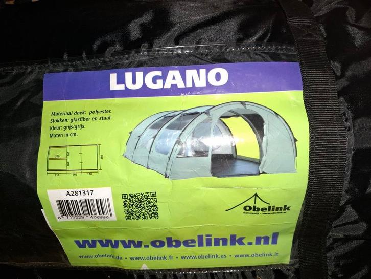 Obelink Lugano polyester, Caravans en Kamperen, Tenten, Gebruikt, Ophalen
