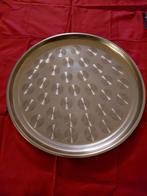 Metalen Dienblad met Patroon, Ophalen, Overige materialen, Schaal, Rond