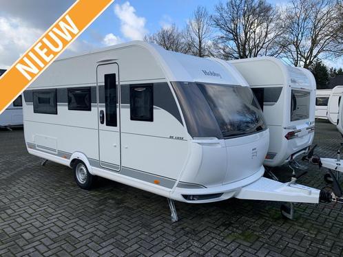 Hobby De Luxe 460 LU Model 2024, Caravans en Kamperen, Caravans, Bedrijf, tot en met 4, 1000 - 1250 kg, Rondzit, Hobby, 2 aparte bedden