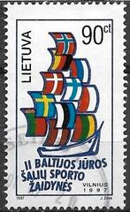 Litouwen 1997 mi.644 sport BALTISCHE SPELEN, Ophalen of Verzenden, Overige landen, Gestempeld