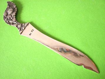 Mooie Oude Zilveren Briefopener - Djokja - S.Scholten-Mand beschikbaar voor biedingen