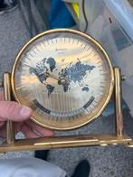 Benchmark Tafelklok met Wereldkaart, Antiek en Kunst, Antiek | Klokken, Ophalen