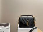 YSL Collège Zwart, Sieraden, Tassen en Uiterlijk, Tassen | Damestassen, Verzenden, Nieuw, Zwart