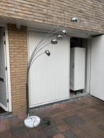 Design booglamp met marmeren voet – 5 verstelbare armen, Ophalen, Gebruikt, Metaal, 200 cm of meer