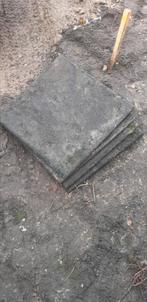 4 x rubbertegels 50x50x3 cm zwart, Ophalen, Zo goed als nieuw, Beton, Overige typen