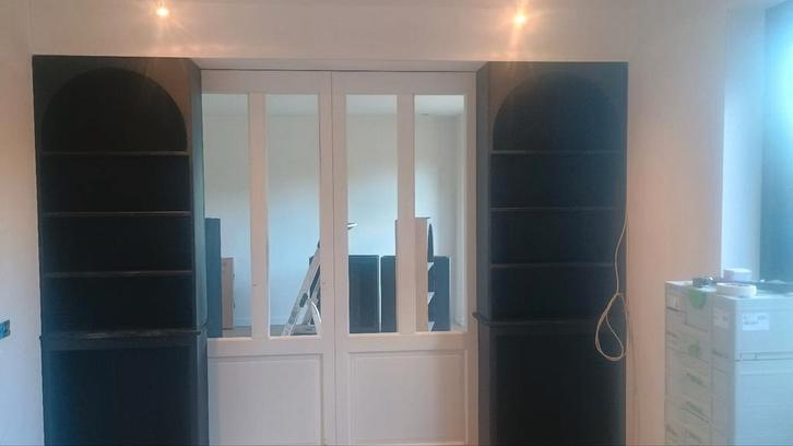 Aangepaste Skantrae 1240 Glas in Lood Deuren, Doe-het-zelf en Verbouw, Deuren en Horren, Zo goed als nieuw, Binnendeur, 200 tot 215 cm