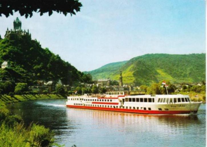 Scheepvaart:M.P.S.,,Esmeralda'' Watertransport b.v.Rotterdam, Verzamelen, Ansichtkaarten | Nederland, Gelopen, Zuid-Holland, 1960 tot 1980