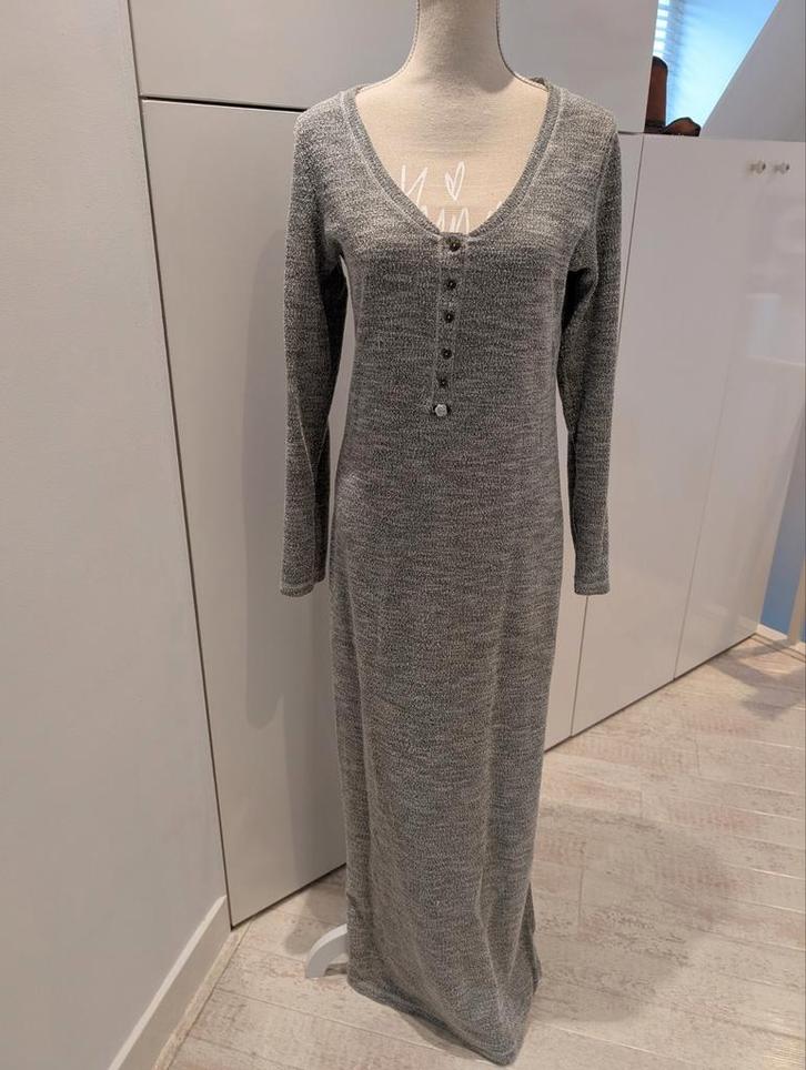 Isla Ibiza bonita winter jurk maat XL, Kleding | Dames, Jurken, Zo goed als nieuw, Maat 42/44 (L), Grijs, Onder de knie, Ophalen of Verzenden