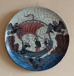 wandbord Odysseus & Sirenes, vtg handmade, volgnr 41, Antiek en Kunst, Antiek | Wandborden en Tegels, Ophalen of Verzenden