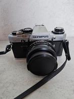 Olympus OM-10 + 2.8/28mm lens, Audio, Tv en Foto, Fotocamera's Analoog, Ophalen of Verzenden, Gebruikt, Spiegelreflex, Olympus