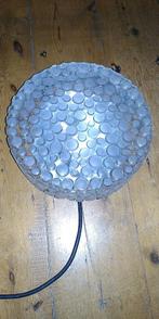 VIntage Plafonniere Rond, Ophalen of Verzenden, Gebruikt, Glas, Mid Century, Vintage.