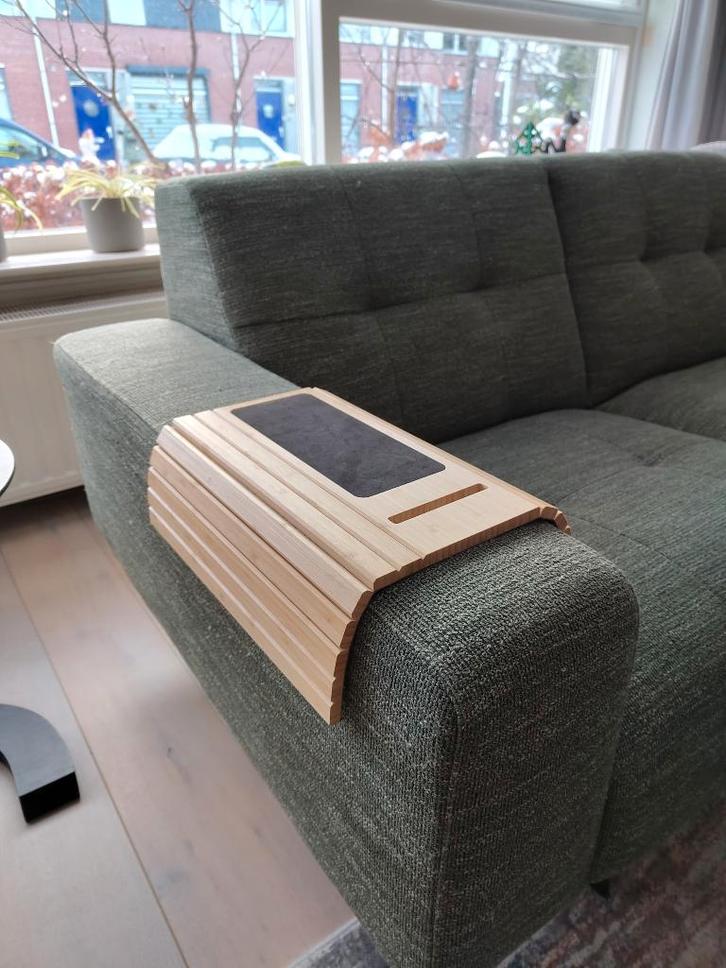 Armleuning dienblad, Huis en Inrichting, Woonaccessoires | Dienbladen, Nieuw, Hout, Rechthoekig, Ophalen of Verzenden