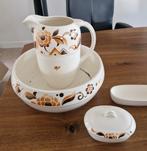 Antiek wasstel met kan en zeepbakje, Antiek en Kunst, Antiek | Keramiek en Aardewerk, Ophalen of Verzenden