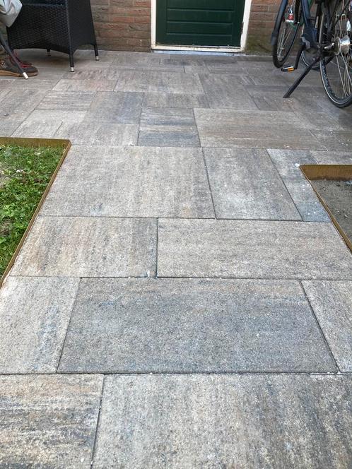 Groot wild verband Grand Allure Marmo Mocca, Tuin en Terras, Tegels en Klinkers, Nieuw, Terrastegels, Beton, 5 tot 10 m², Gecoat