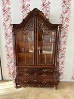 Klassieke vitrinekast, Huis en Inrichting, Kasten | Vitrinekasten, Ophalen, Gebruikt, 100 tot 150 cm, 200 cm of meer