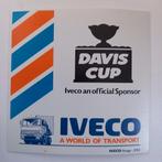 Oude sticker.   IVECO.        DAVIS CUP., Verzamelen, Stickers, Ophalen of Verzenden, Zo goed als nieuw, Overige typen