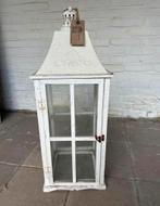 Grote Witte Windlicht/Lantaarn - 75cm, Huis en Inrichting, Woonaccessoires | Kandelaars en Kaarsen, Wit, Ophalen of Verzenden