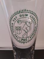 Atletiek Bierglas P.A.C. pro patria est dum ludere videmur, Verzamelen, Biermerken, Ophalen of Verzenden, Zo goed als nieuw, Glas of Glazen
