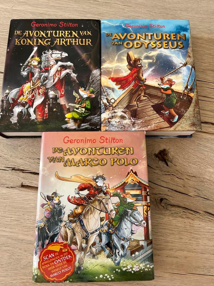 Geronimo Stilton Avonturen - 3 Boeken, Boeken, Kinderboeken | Jeugd | onder 10 jaar, Zo goed als nieuw, Fictie algemeen, Ophalen of Verzenden