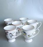 Set van 6 mokken van Hollander Vogels - Elles, Keramiek, Ophalen of Verzenden, Zo goed als nieuw, Overige stijlen