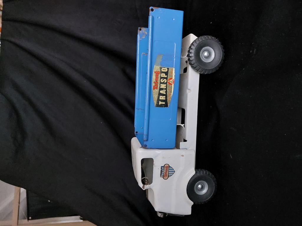 Blikken transport keepauto merk Triang, Verzamelen, Speelgoed, Ophalen, Zo goed als nieuw