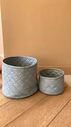 H&M home manden blauw, Huis en Inrichting, Woonaccessoires | Schalen en Manden, Ophalen of Verzenden, Zo goed als nieuw, Rechthoekig