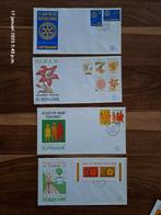 LK85 / 4 FDC Suriname: E040-E051-E048-E049A, Ophalen of Verzenden, Gestempeld