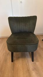 Donkergroen stoeltje, Huis en Inrichting, Fauteuils, Ophalen, Gebruikt
