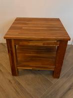 Teak Houten Bijzettafel, Ophalen, Minder dan 45 cm, Minder dan 55 cm, Vierkant