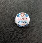 Peroni - 25 mm button/speld/pin - Wit/Blauw, Ophalen of Verzenden, Nieuw, Overige typen, Overige merken
