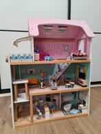 Playtive houten poppenhuis met veel accessoires, Kinderen en Baby's, Speelgoed | Poppenhuizen, Poppenhuis, Gebruikt, Ophalen