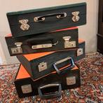 Vintage platenkoffers harmonica- Set van 4, Minder dan 50 cm, Gebruikt, Minder dan 50 cm, Ophalen of Verzenden