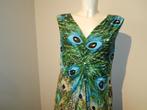 Joseph Ribkoff stretch jurk pracht print pauw veren print 42, Overige kleuren, Verzenden, Maat 42/44 (L), Joseph Ribkoff