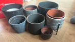 Diverse bloempotten, Tuin en Terras, Ophalen, Gebruikt, Rond, Aardewerk