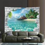 3D Visueel Effect Strand muur decoratie doek 200 x 150 cm, Ophalen, Nieuw