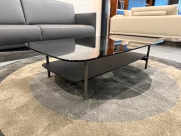 Nieuw Rolf Benz 8870 Salontafel Glas Zwart Design Tafel 120 beschikbaar voor biedingen