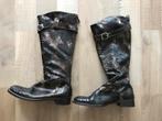 Nieuwe lakleren laarzen met wijde schacht - maat 37, Kleding | Dames, Schoenen, Ophalen of Verzenden, Nieuw, Hoge laarzen