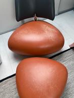 Pallone fauteuil groot met poef herstofferen Leolux, Huis en Inrichting, Fauteuils, Ophalen, Gebruikt